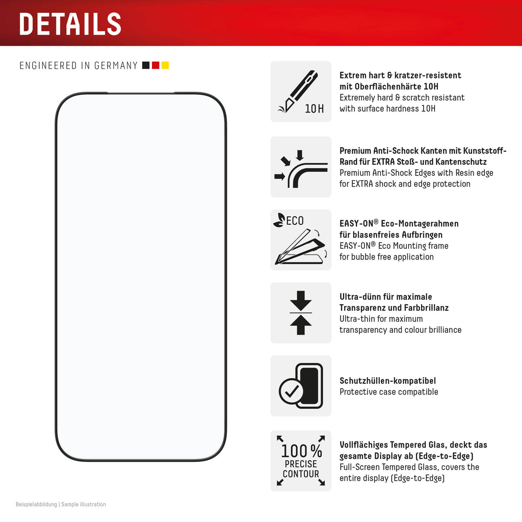 DISPLEX Premium Panzerglas iPhone 17 / 17 Pro