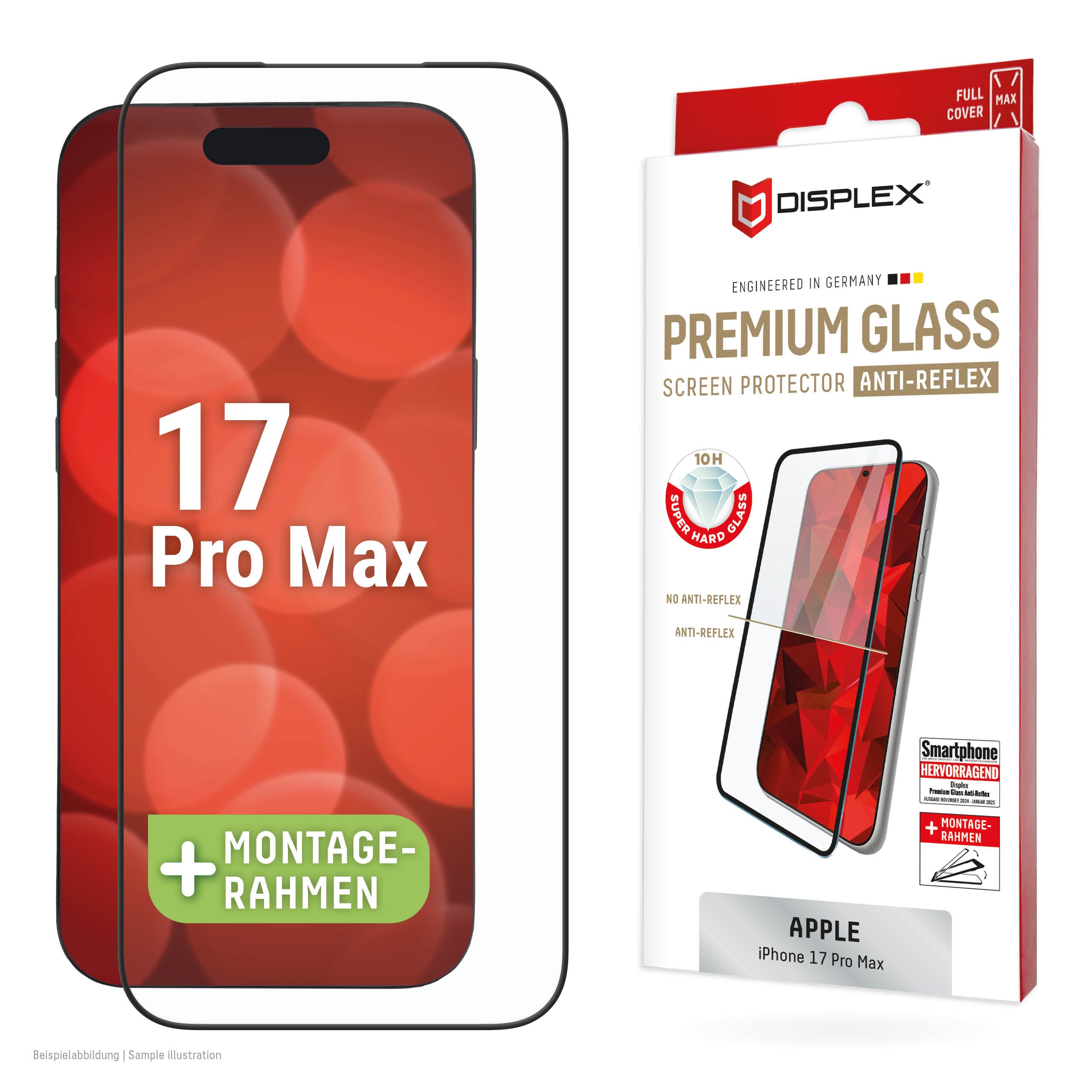 DISPLEX Premium Anti-Reflex Panzerglas iPhone 17 Pro Max