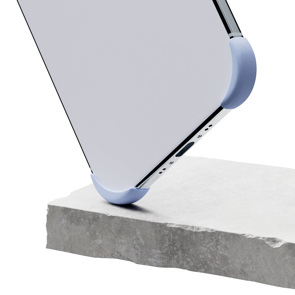 EKE minimalistische iPhone 17 Air Hülle in Blau mit Eckenschutz, Unteransicht