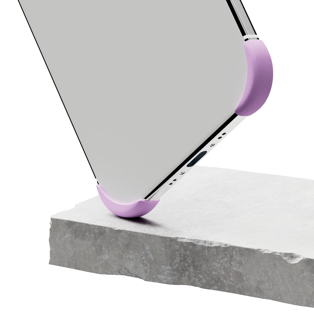 EKE minimalistische iPhone 17 Air Hülle in Lavendel mit Eckenschutz, Unteransicht
