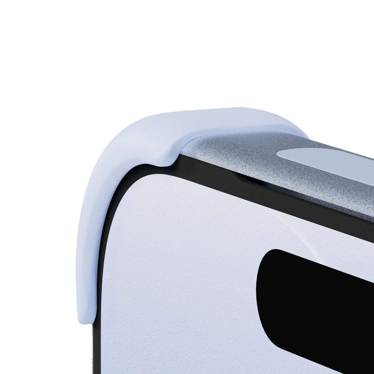 EKE 2.0 minimalistische iPhone Hülle in Skyblue mit Eckenschutz, Seitenansicht